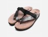 Mephisto Helen Mix Sandals in Black Zebra & Nubuck