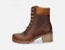 Panama Jack Phoebe II Heel Boots in Waxy Brown Leather