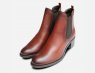 Tamaris Premium Round Toe Heeled Chelsea Boot in Brown