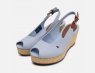 Tommy Hilfiger Elba Baby Blue Womens Wedge Sandals