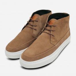 Barbour Casual Sand Suede Mens Lace Up Chukka Boot display picture 2