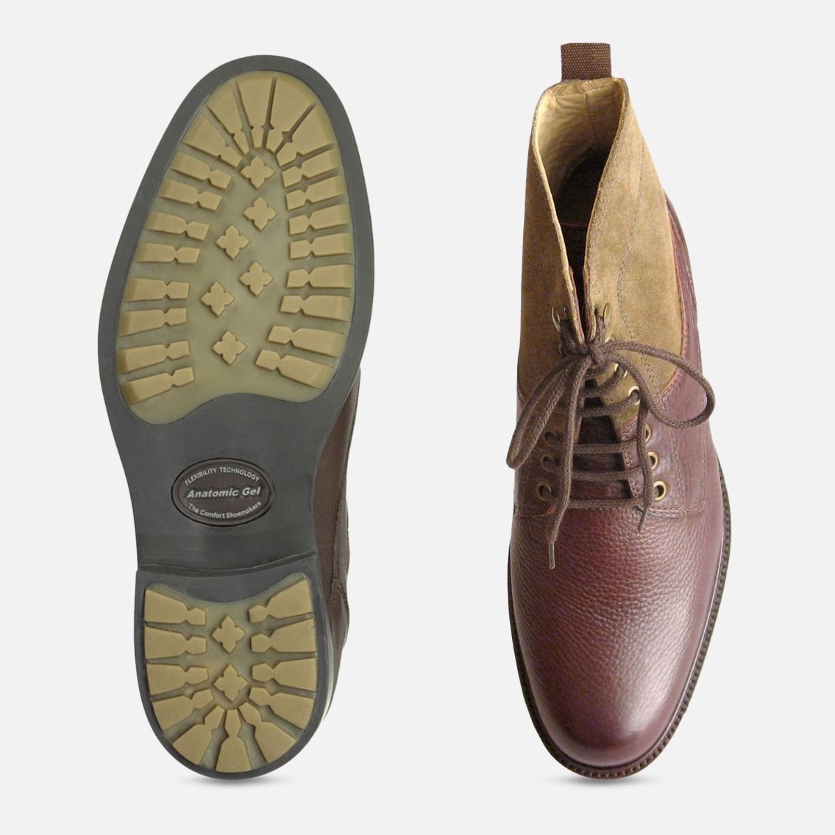 Mens Brown Anatomic Hunting Style Boot