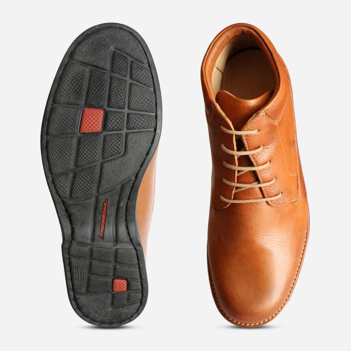 Round Toe Furnas Lace Up Chukka Boots by Anatomic Shoes