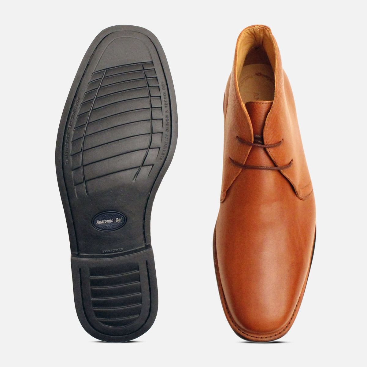 Londrina Comfort Tan Chukka Boots Anatomic Shoes