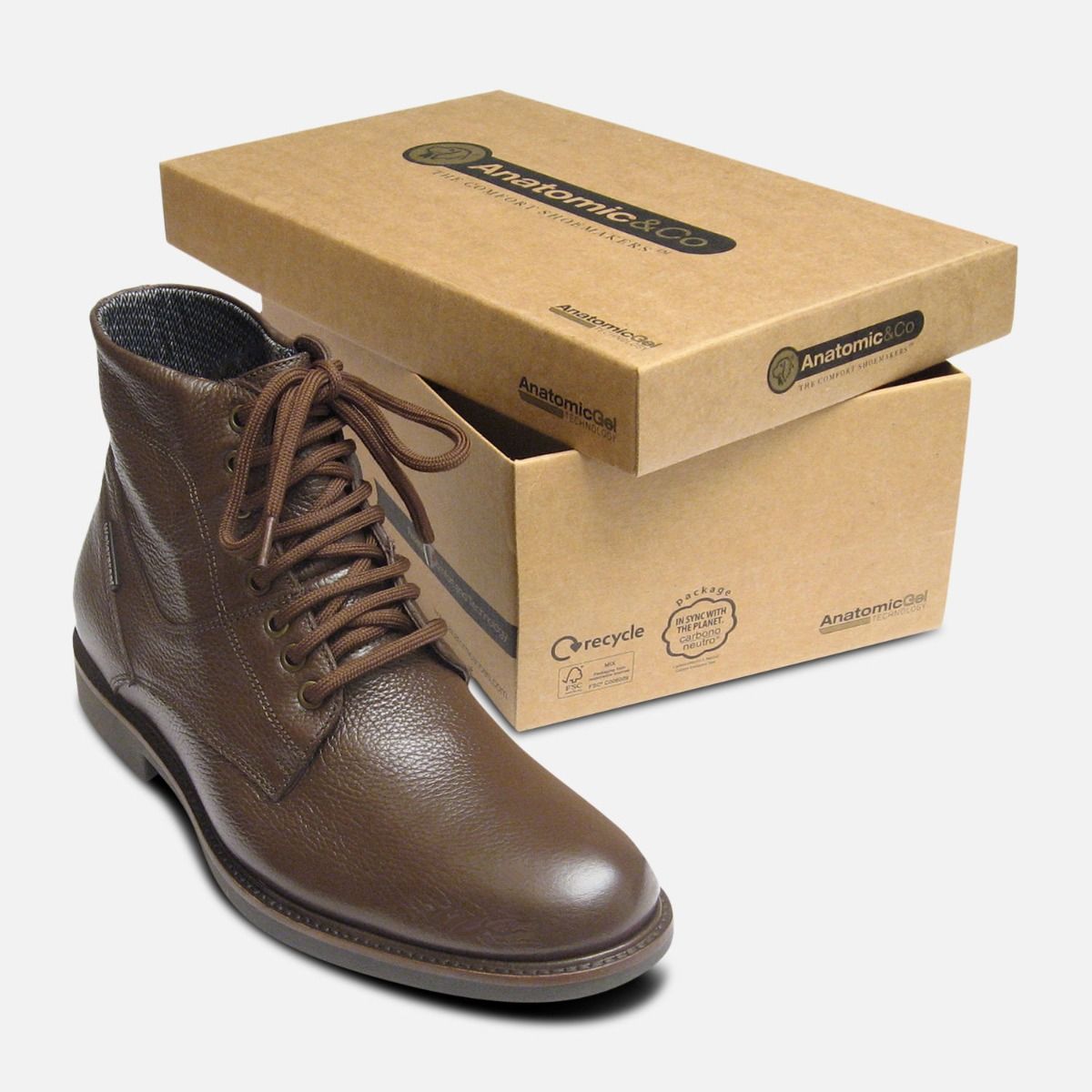 Waterproof Anatomic Boots in Dark Brown