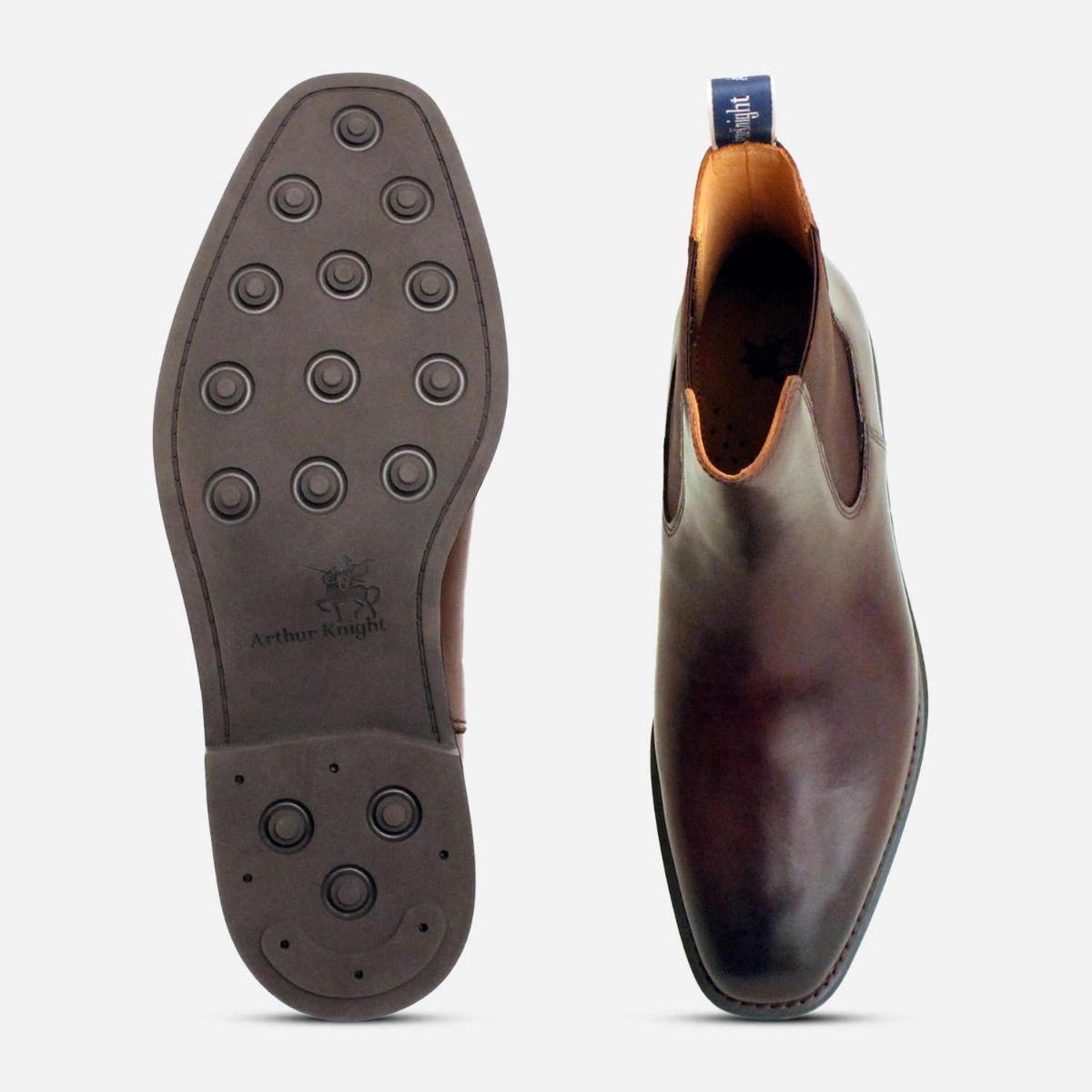 Arthur Knight Mayfair Dark Brown Designer Chelsea Boot