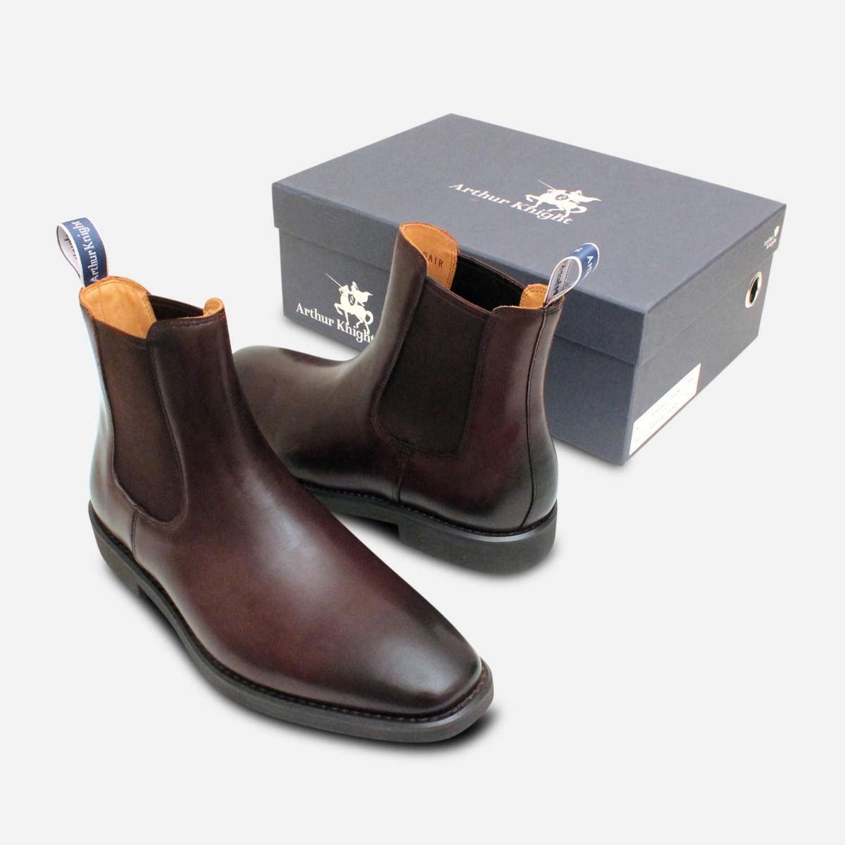 Arthur Knight Mayfair Dark Brown Designer Chelsea Boot