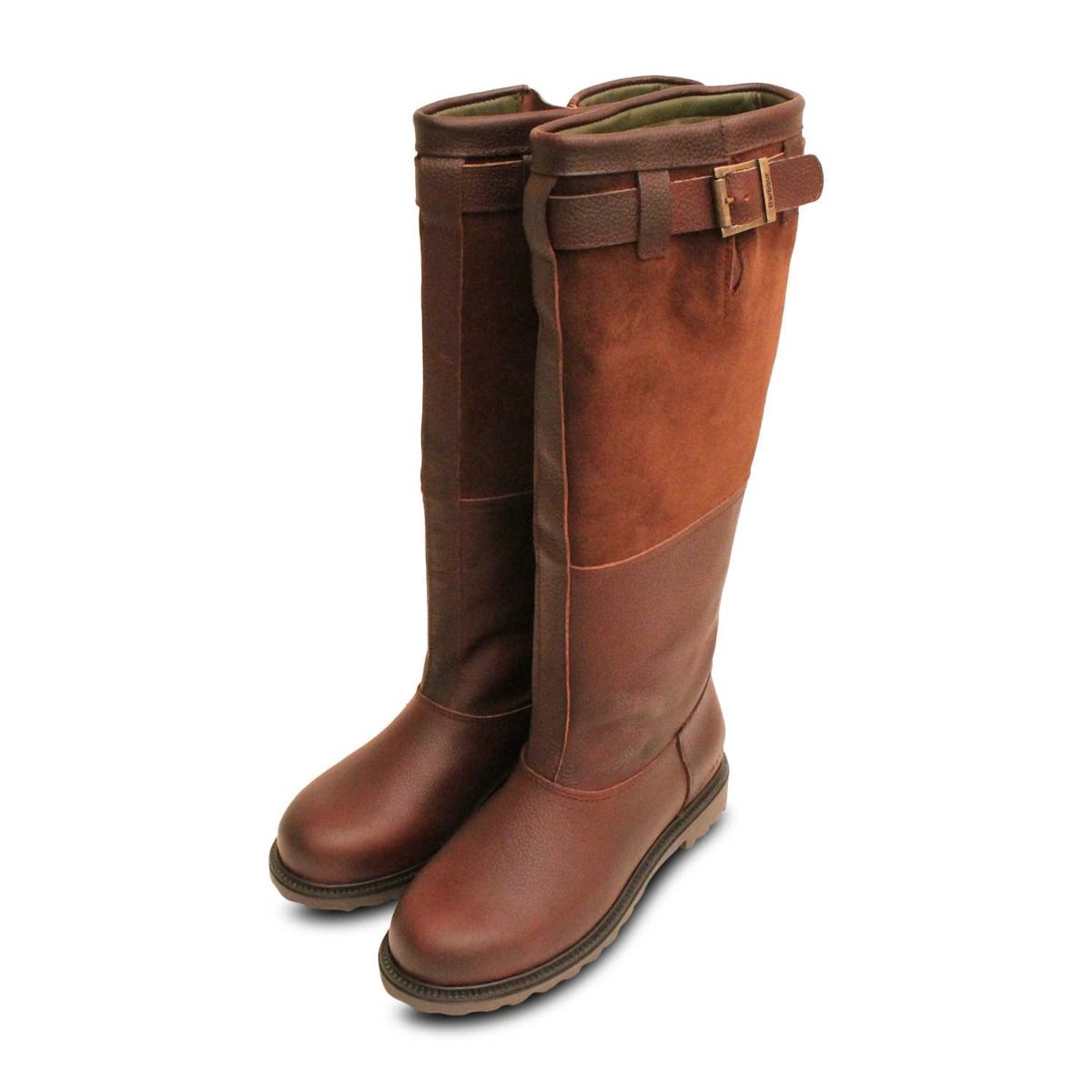 barbour ブーツ　brown texas Barbour Acorn II Brown Ladies Knee High Boots