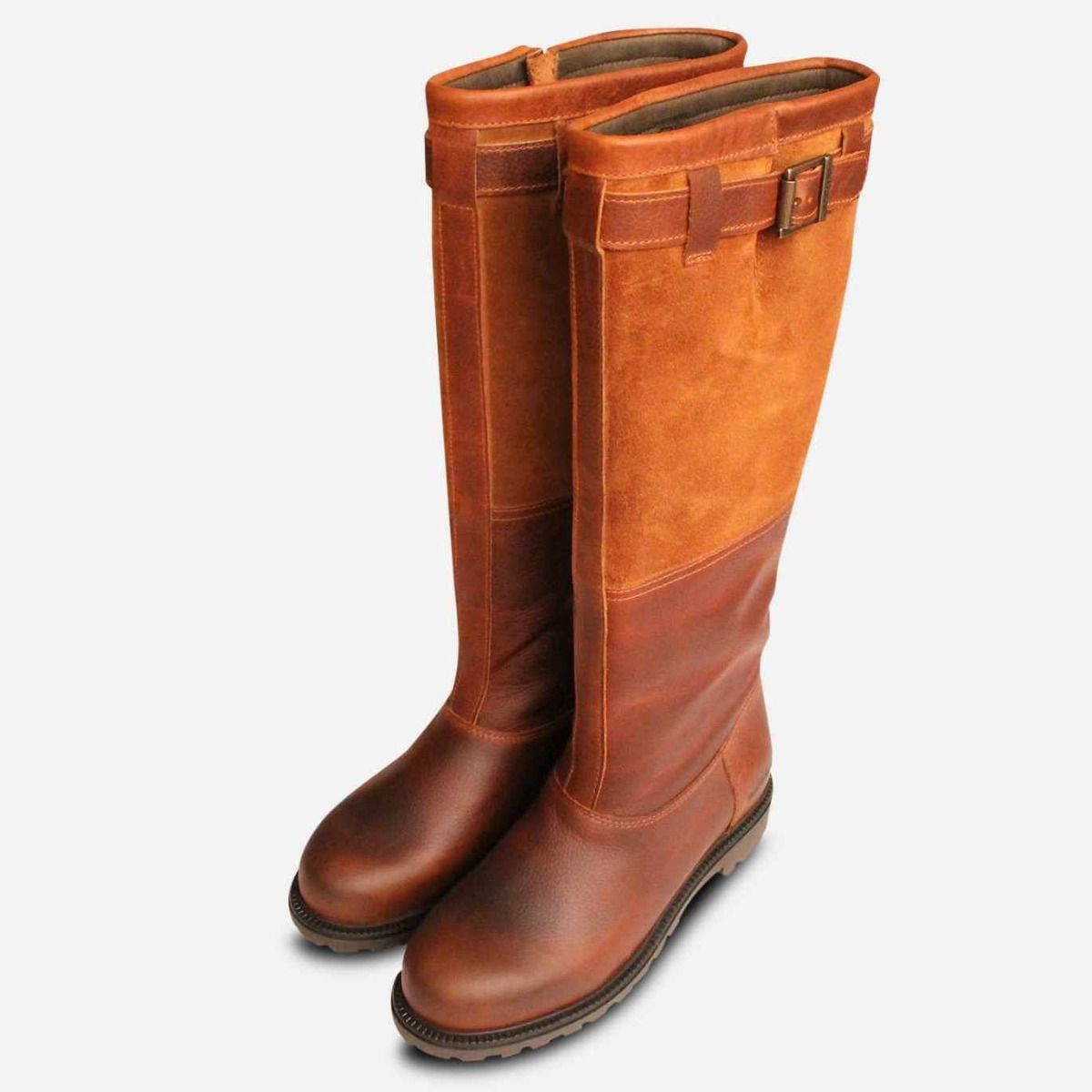 全国送料無料の通販 Barbour Acorn II Brown Womens Knee High Boots 靴
