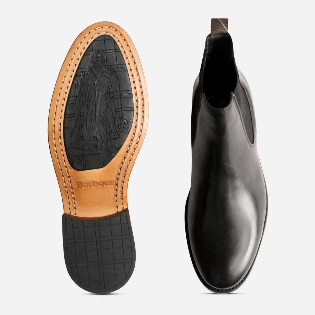 Barbour Bedlington Black Formal Mens Chelsea Boots