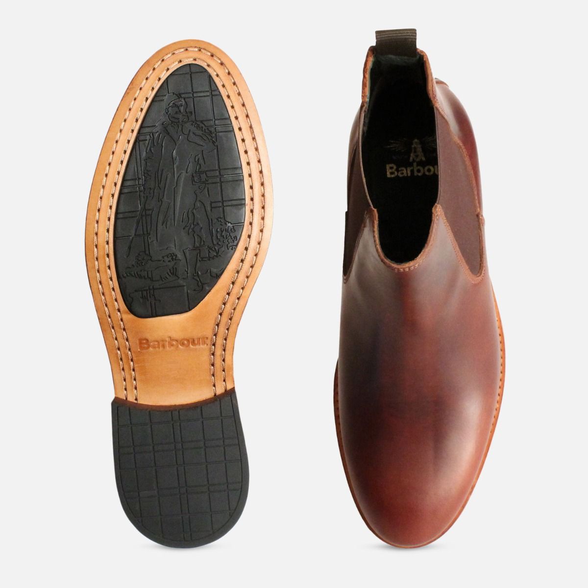 Barbour Waxy Brown Bedlington Chelsea Boots