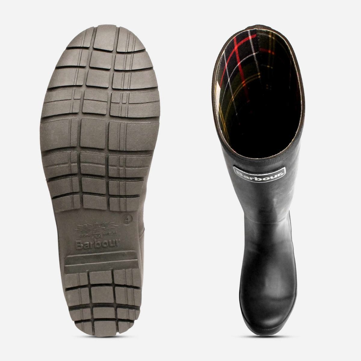 Barbour Black Abbey Outdoor Waterproof Wellington Boots