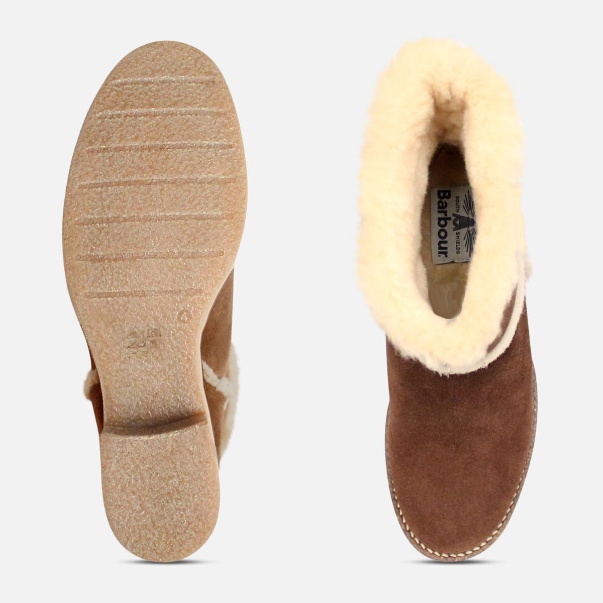 Barbour Dark Brown Suede Warm Frankie II Boots