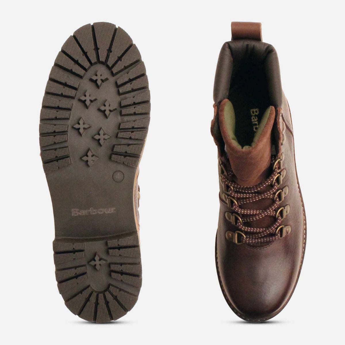 Barbour Luxury Stanton Trekking Boot In Dark Brown