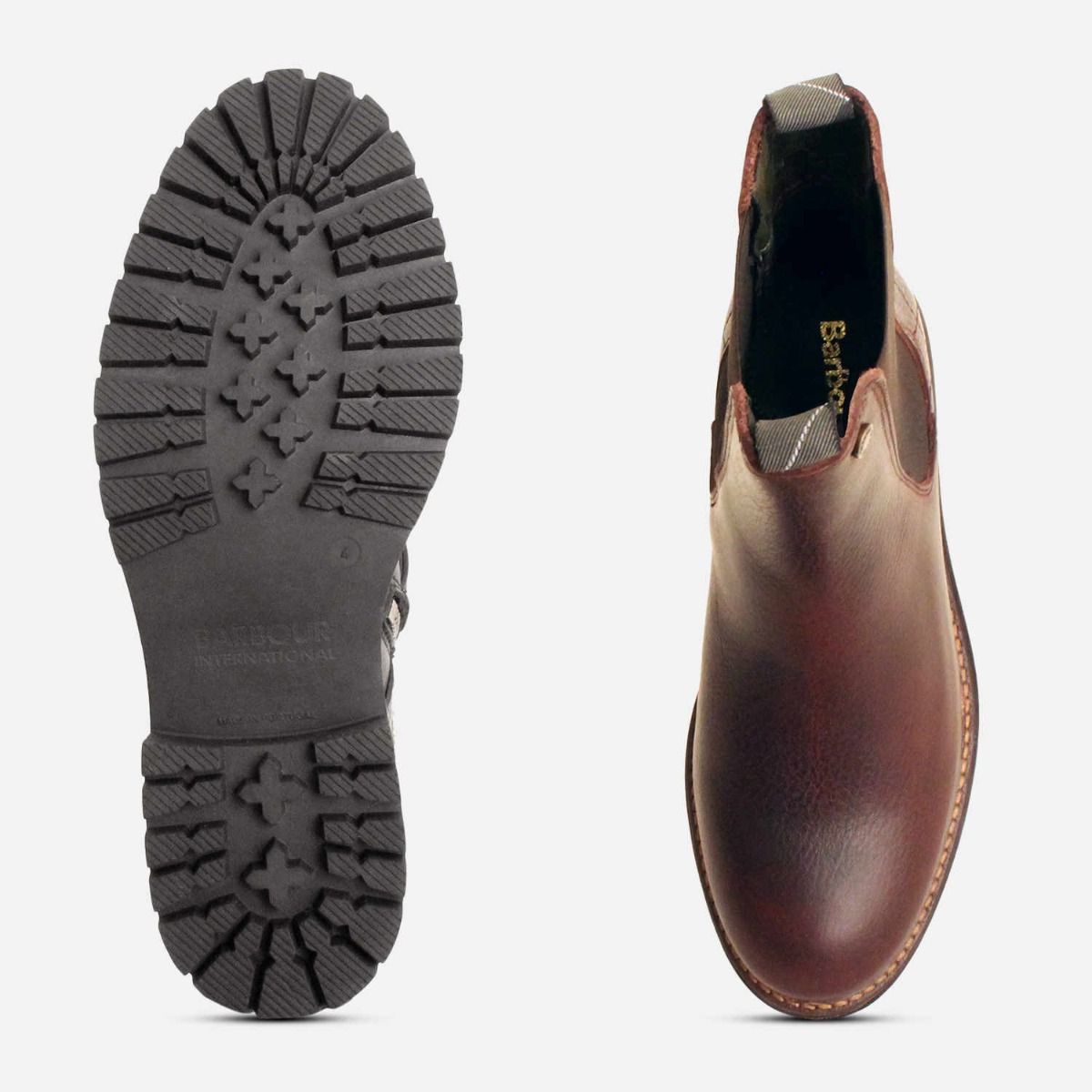 barbour ブーツ　brown texas Brown Waxy Barbour Chukka Boots