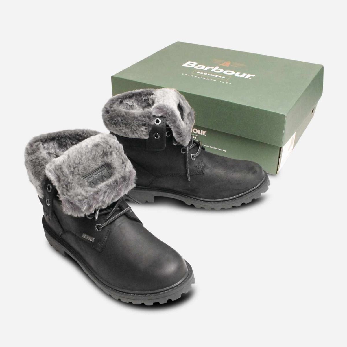Barbour Warm Lined Waterproof Hamsterly II Black Boots