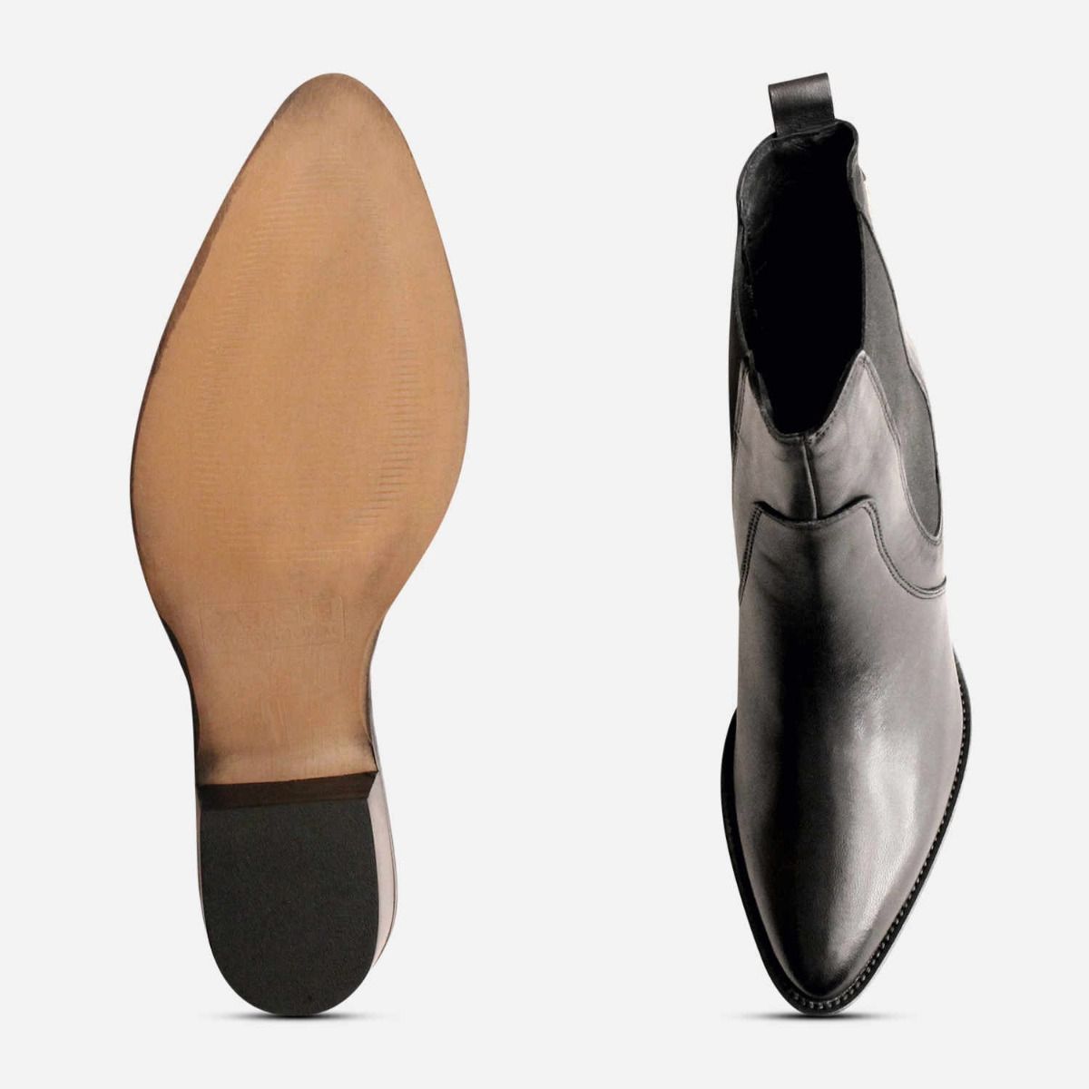 Barbour International Heeled Supple Black Chelsea Boots