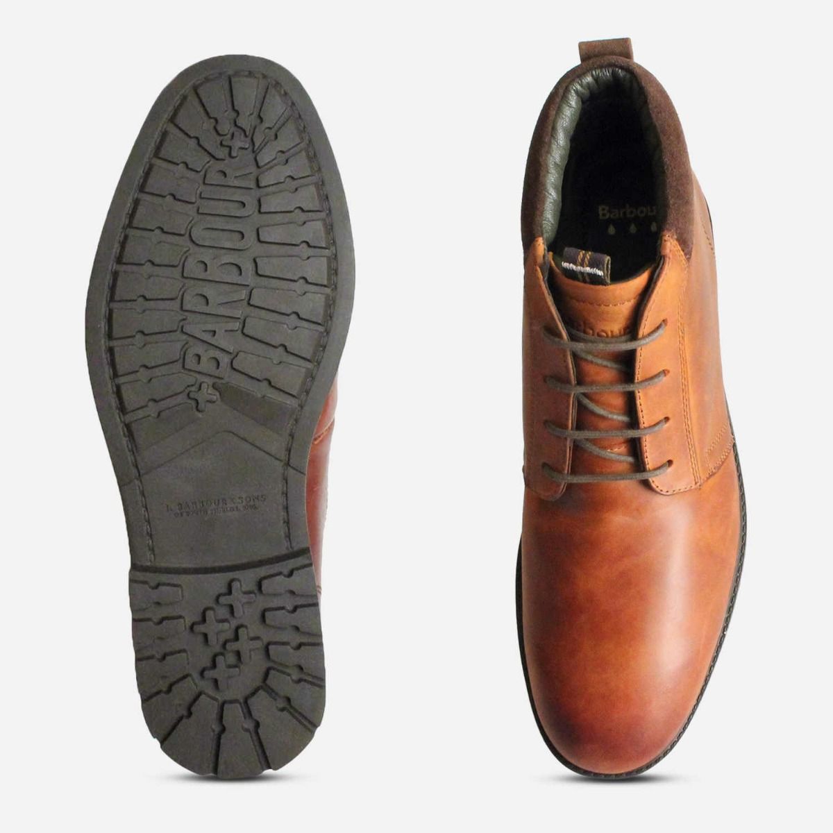 Barbour Kielder Weather Comfort Boots in Waxy Tan