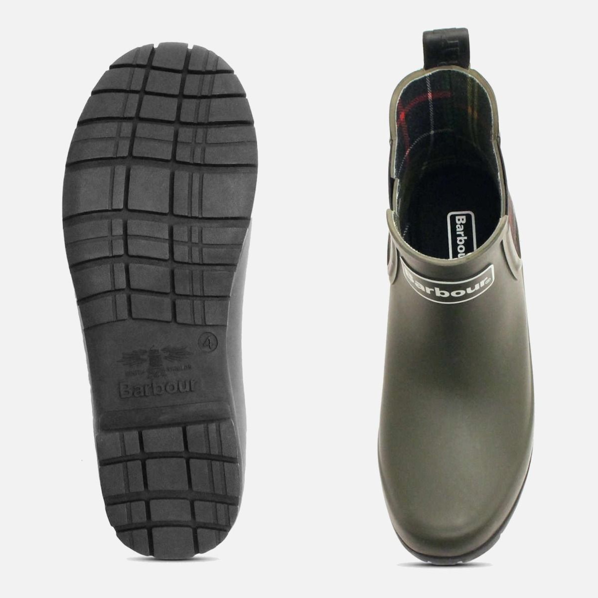 Barbour Olive Green Kingham II Chelsea Welly Boots