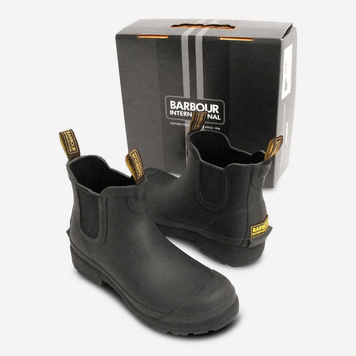 Barbour International Ladies Black Storm Wellies