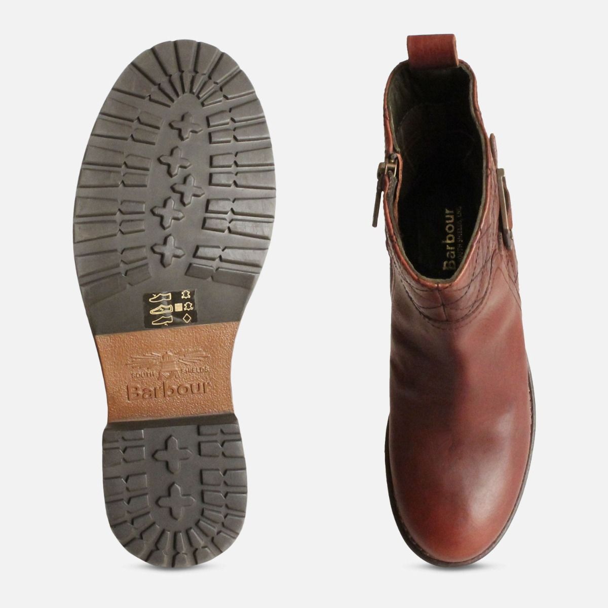 New Chestnut Ladies Lambeth Barbour Zip Boots
