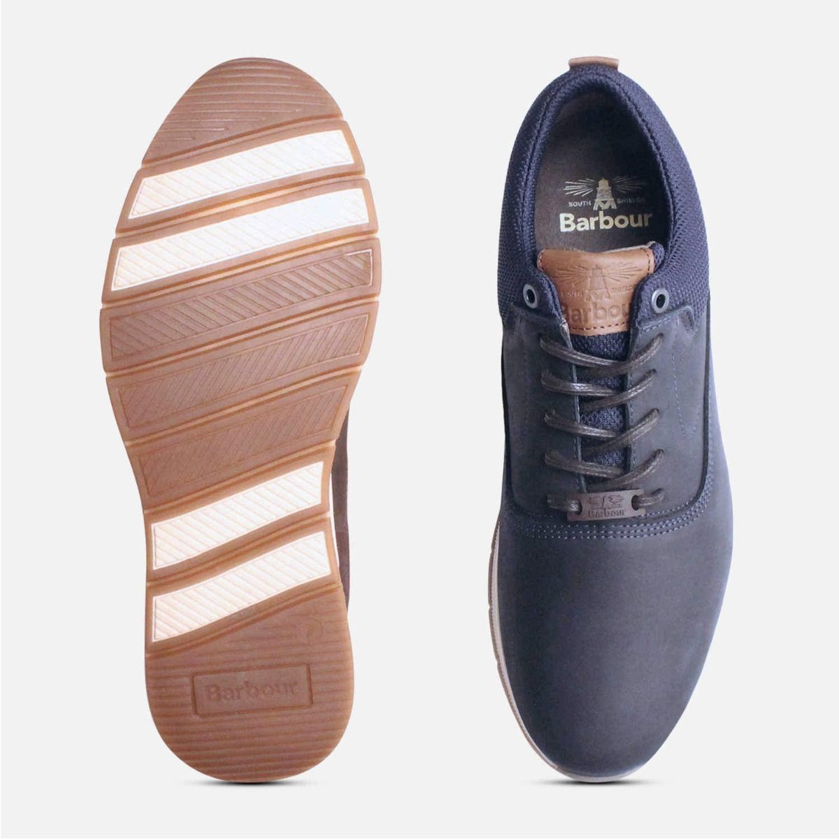 Barbour Designer Langley II Shoes in Waxy Navy Blue