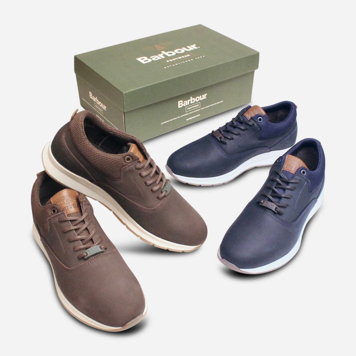 Barbour Designer Langley II Shoes in Waxy Navy Blue