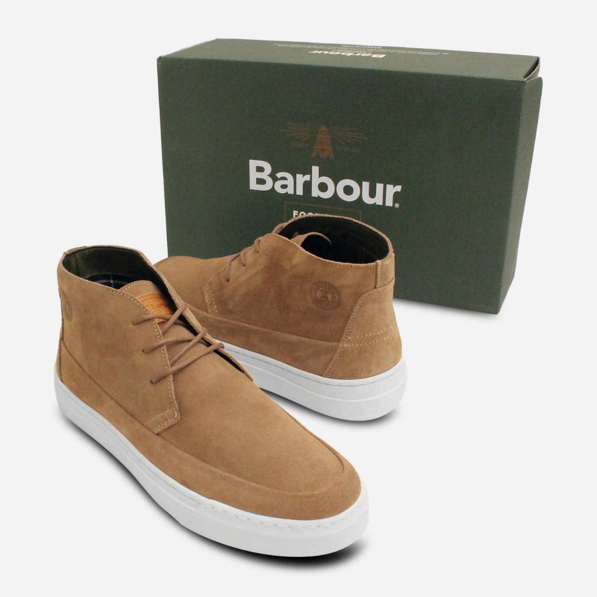 Barbour Casual Sand Suede Mens Lace Up Chukka Boot
