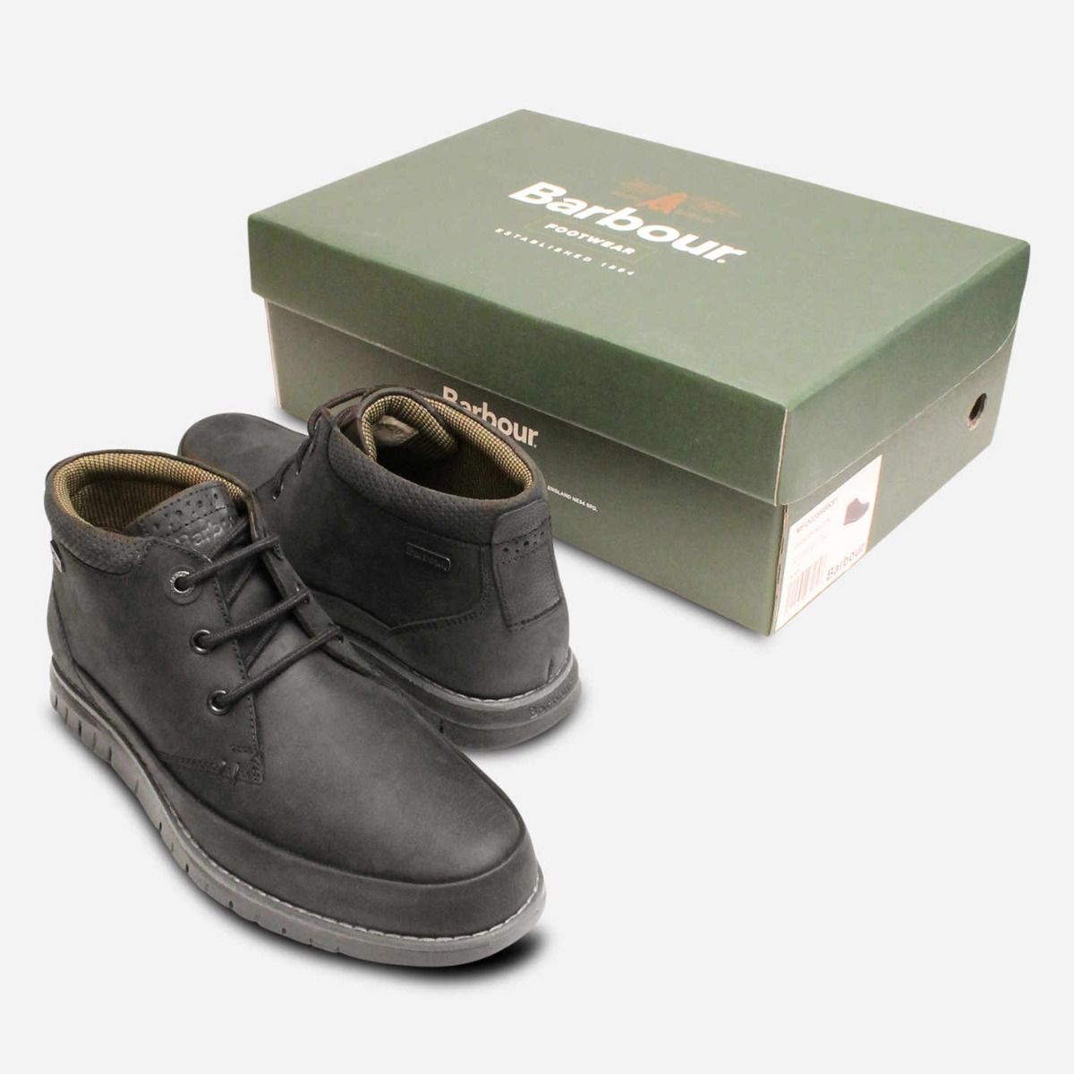 Barbour Nelson II Lightweight Matt Black Casual Boots