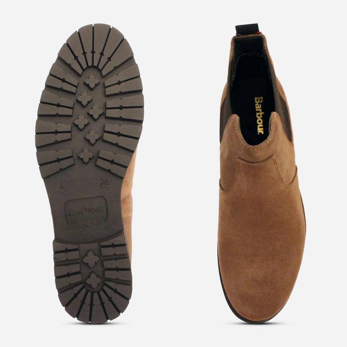 Barbour Designer Nina II Chelsea Boots in Taupe Suede