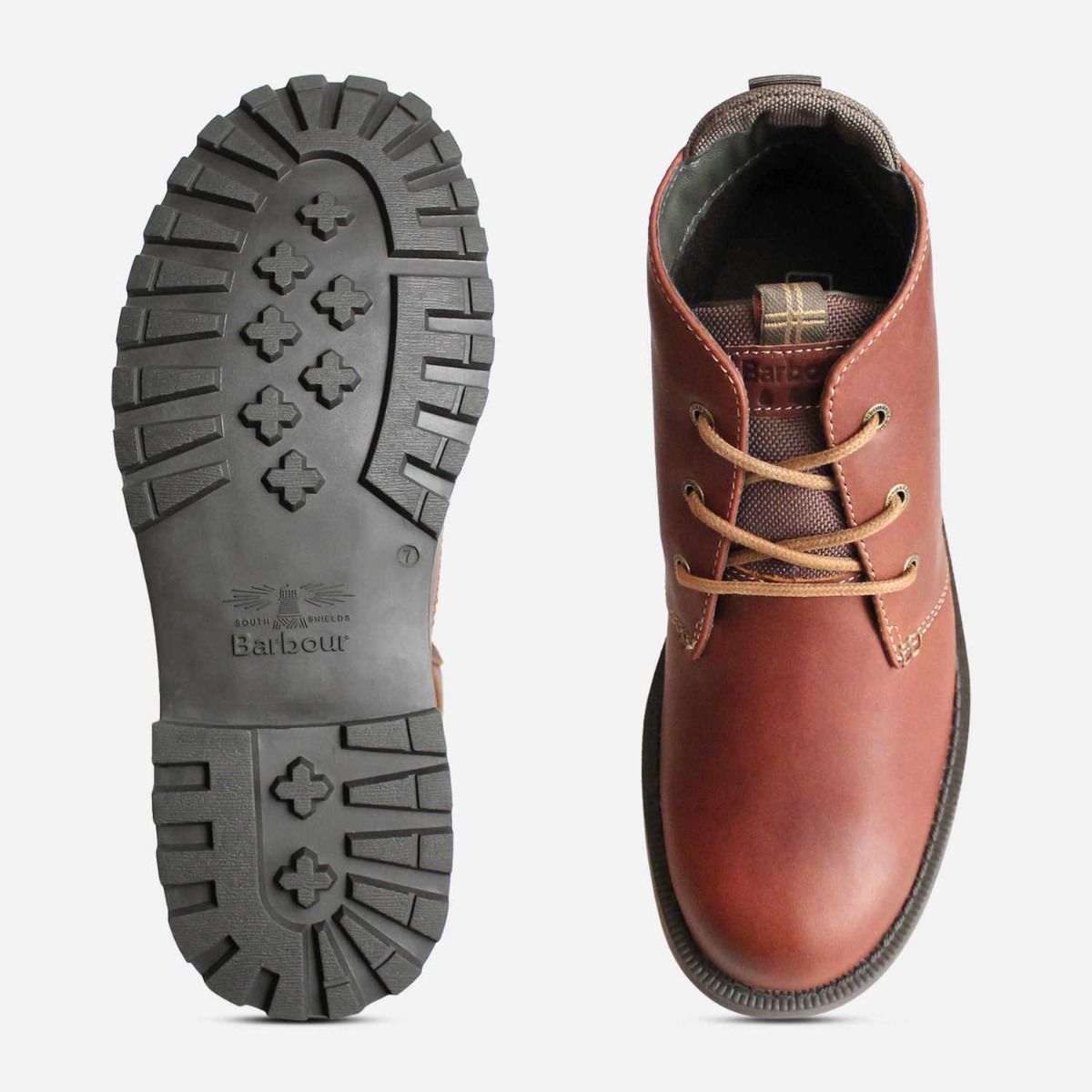 Barbour Pennine II Weatherproof Chukka Boot in Waxy Chestnut