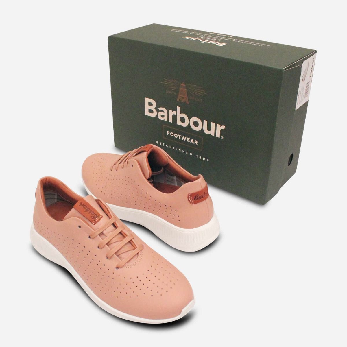 Barbour Pink Kelly II Womens Designer Training Shoes