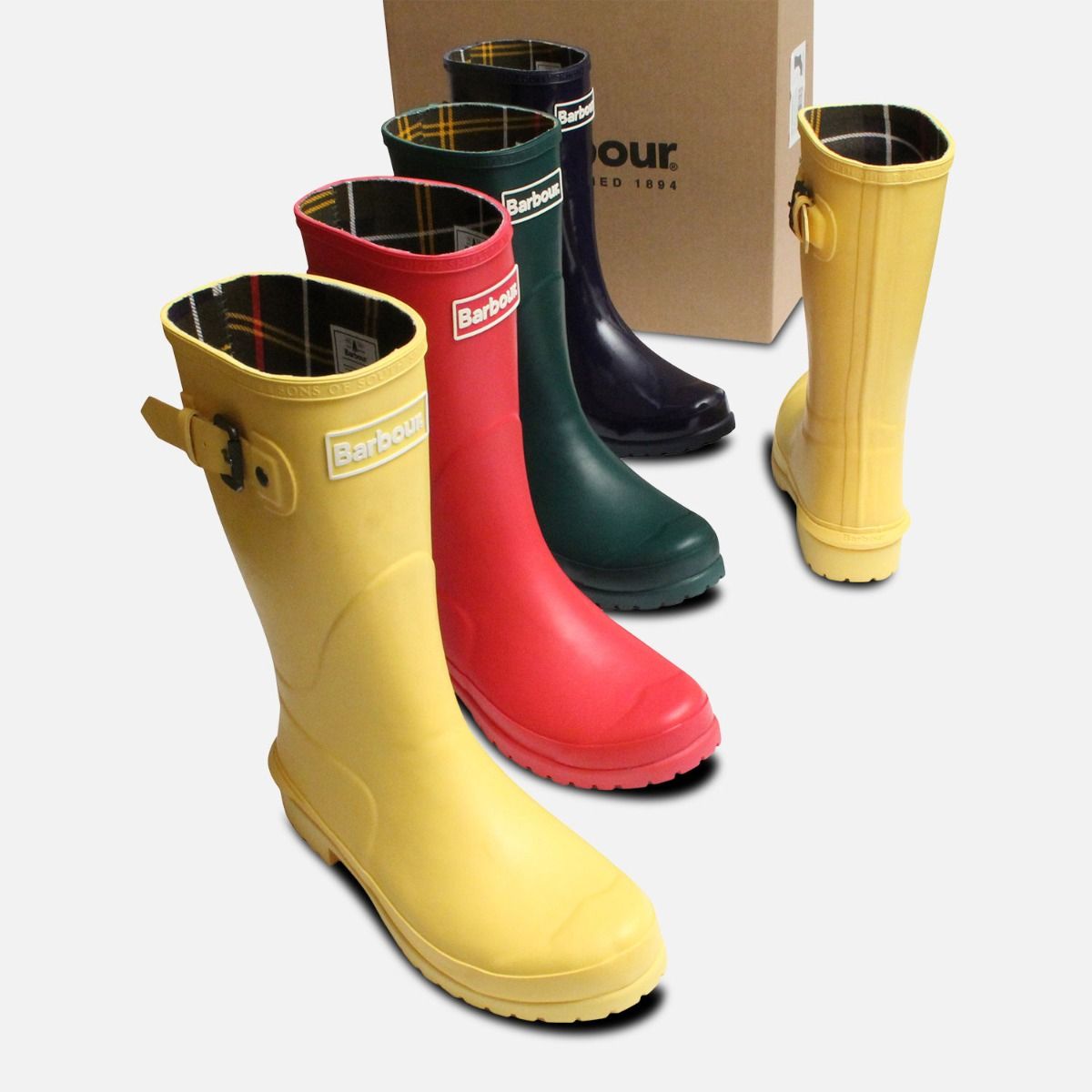 Raspberry Pink Barbour Short Primrose Wellies