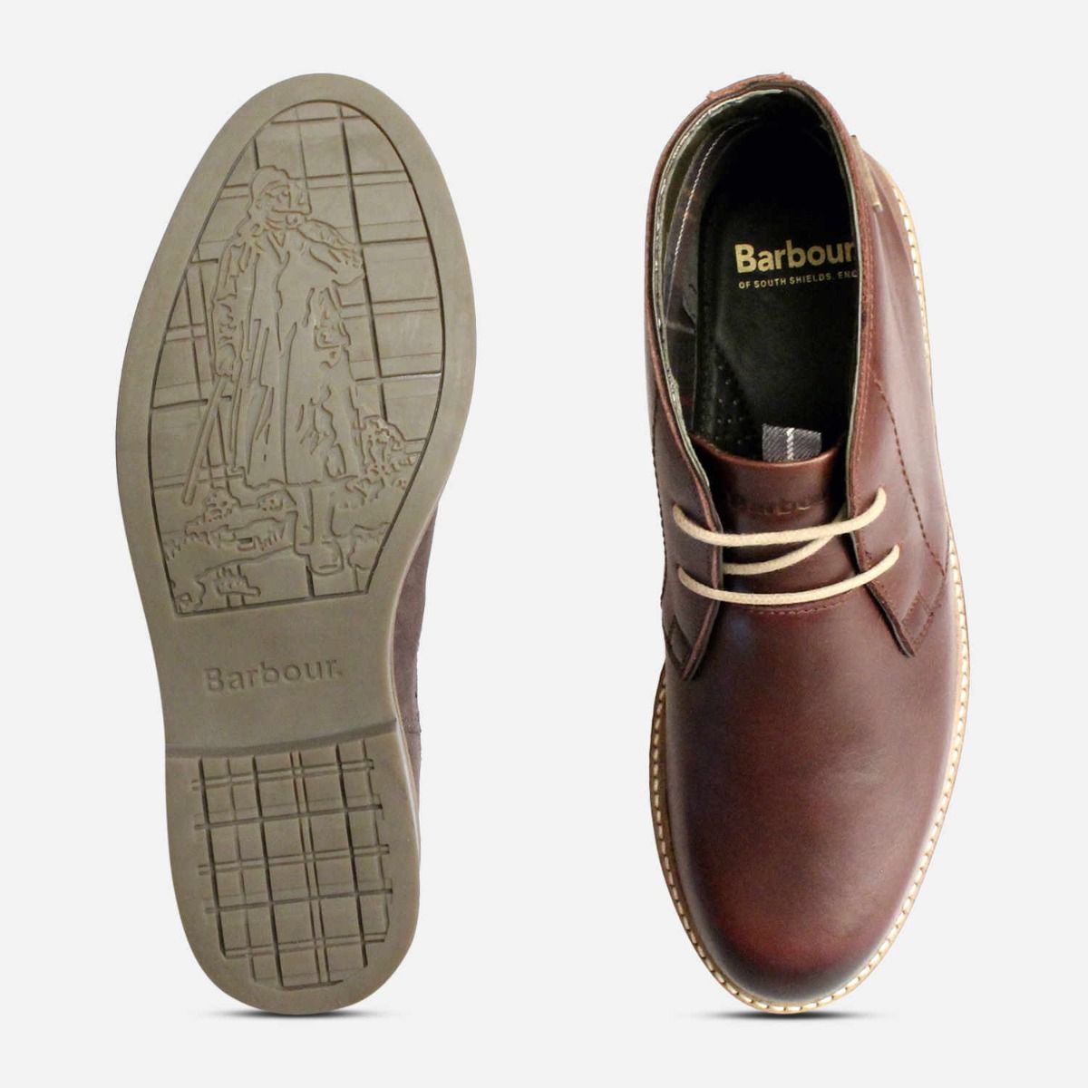 Barbour Readhead Waxy Dark Brown Mens Lace Up Boot