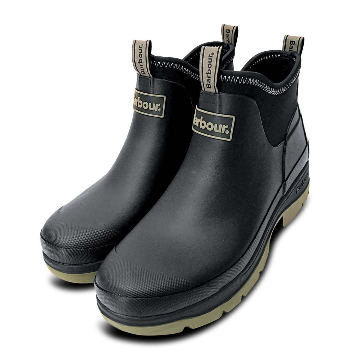 Barbour Ridge Wellingtons Rain Ankle Boot Men US Size 12 UK Size 11 Black Rubber Barbour Mens Black Waterproof Wellington Chelsea Boots main image 4