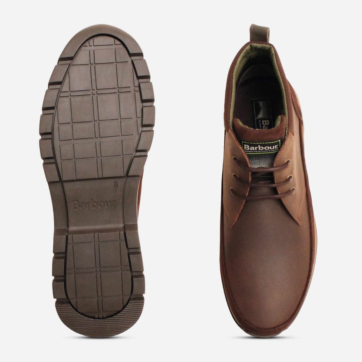 Barbour Mens Chocolate Brown Designer Lace Up Boots