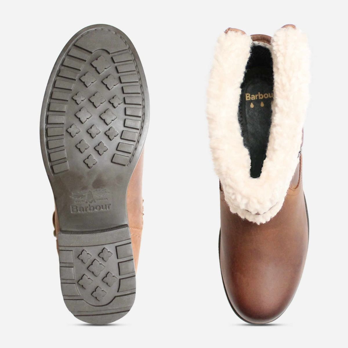 Barbour Fleece Lined Brown Weatherproof Verona Walking Boot