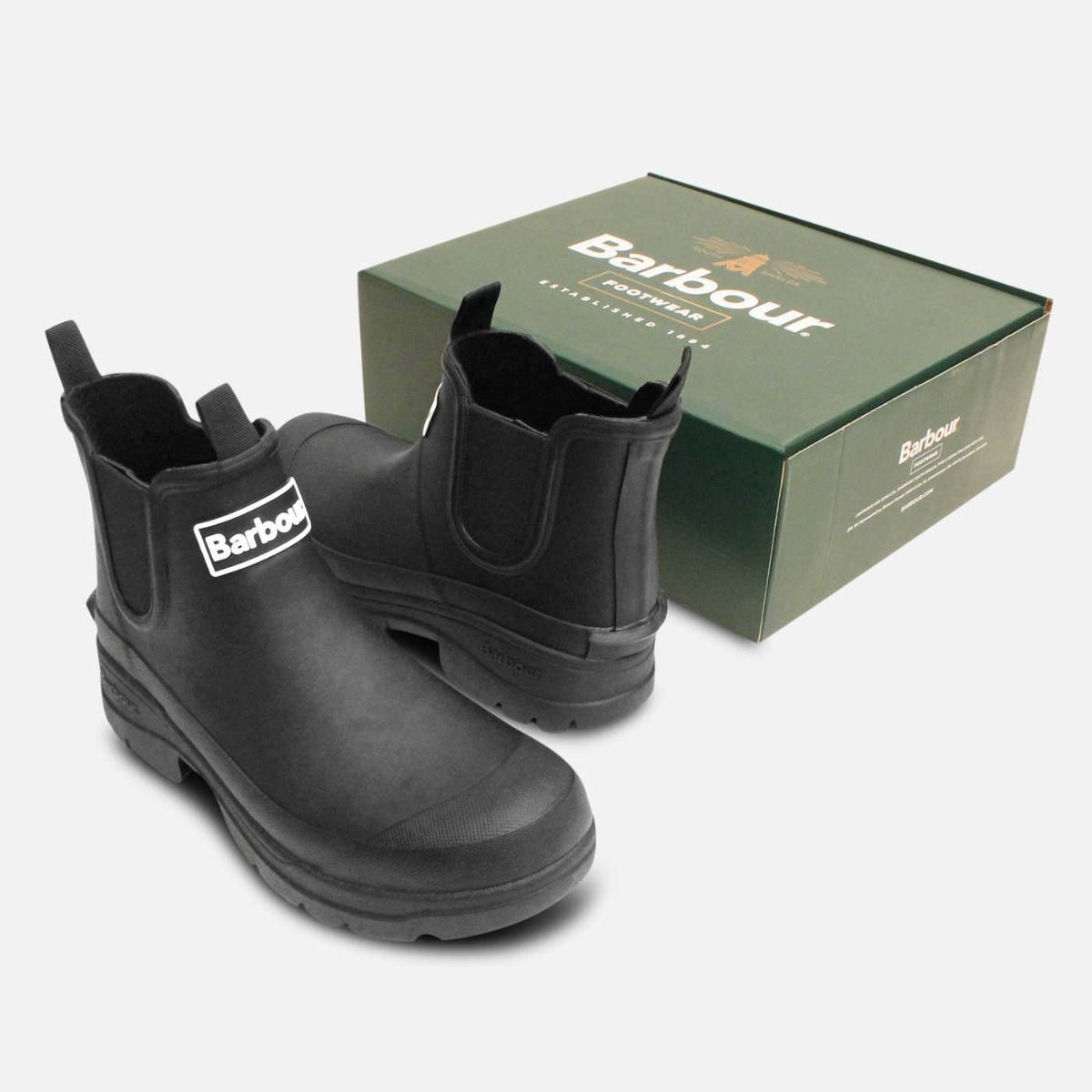 Barbour Womens Nimbus II Black Chelsea Wellies