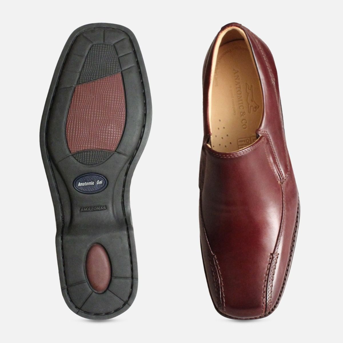 Burgundy Belem Loafers by Anatomic & Co Shoes