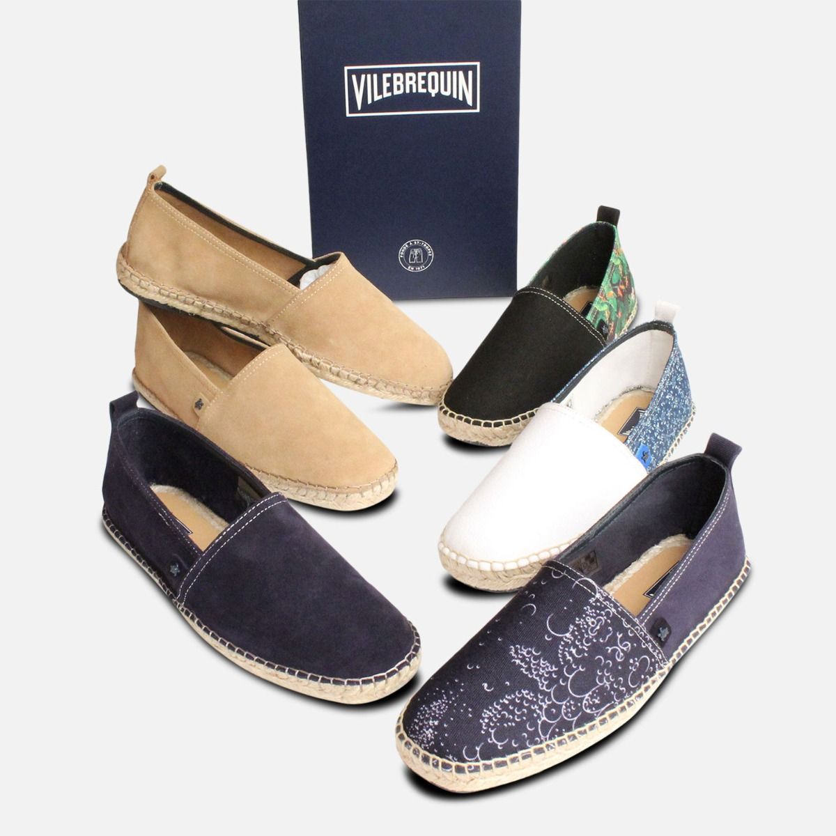 Vilebrequin Pixel Flowers Black Espadrilles