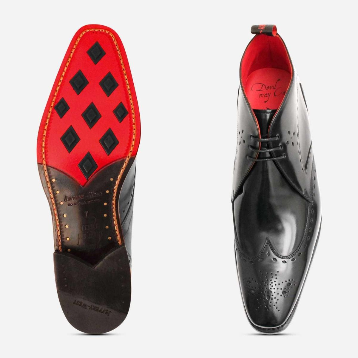 Jeffery West Black Diamond Chukka Boot Brogues