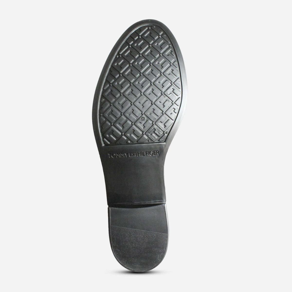 Designer Tommy Hilfiger Gold Zip Wellies in Black