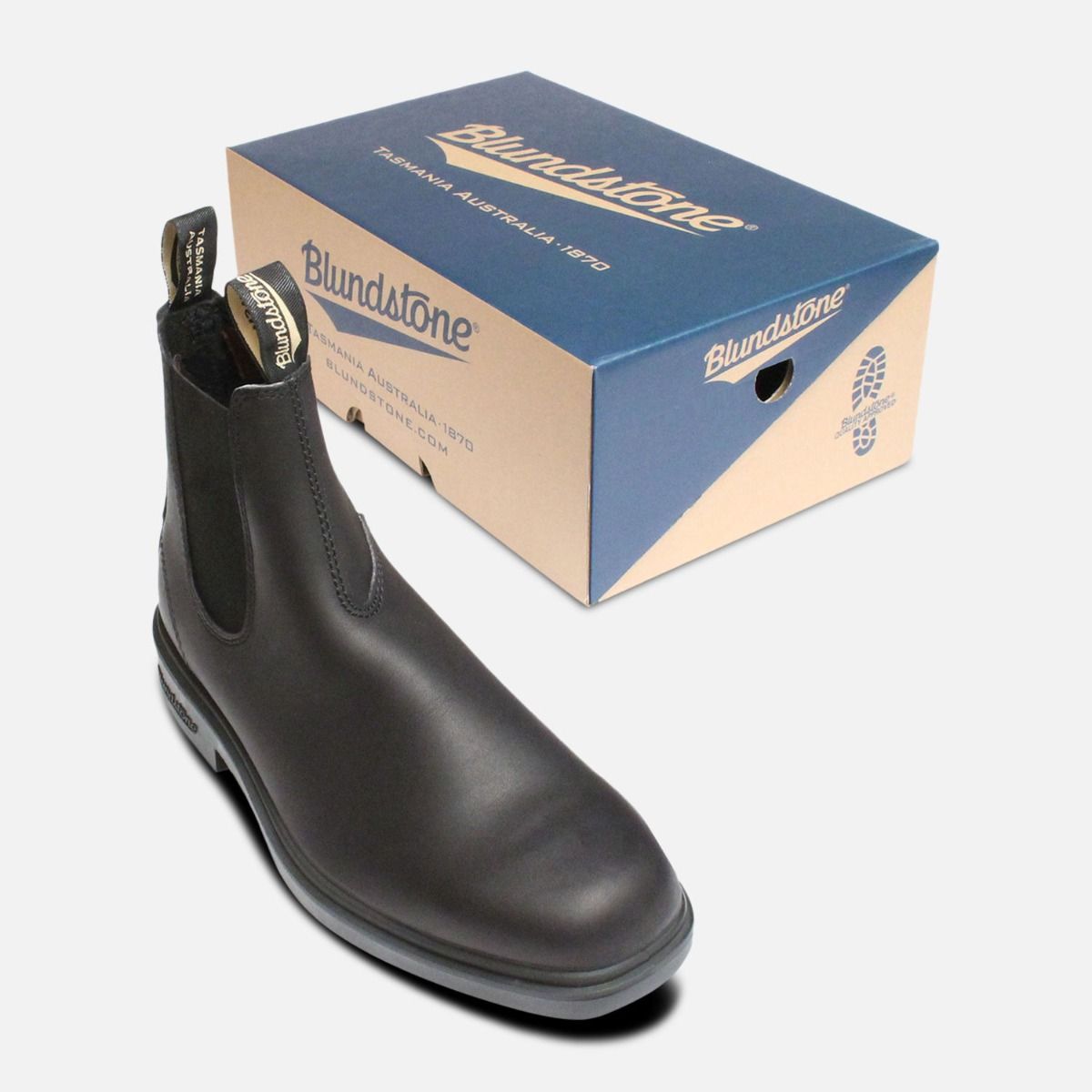 Square Toe Black Mens Blundstone Chelsea Boots