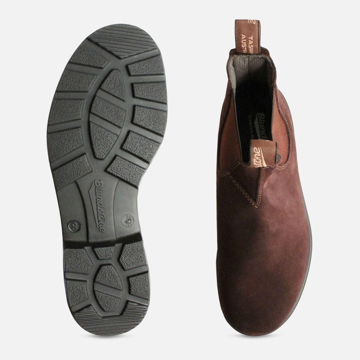 Blundstone 1458 Dark Brown Suede Chelsea Boots