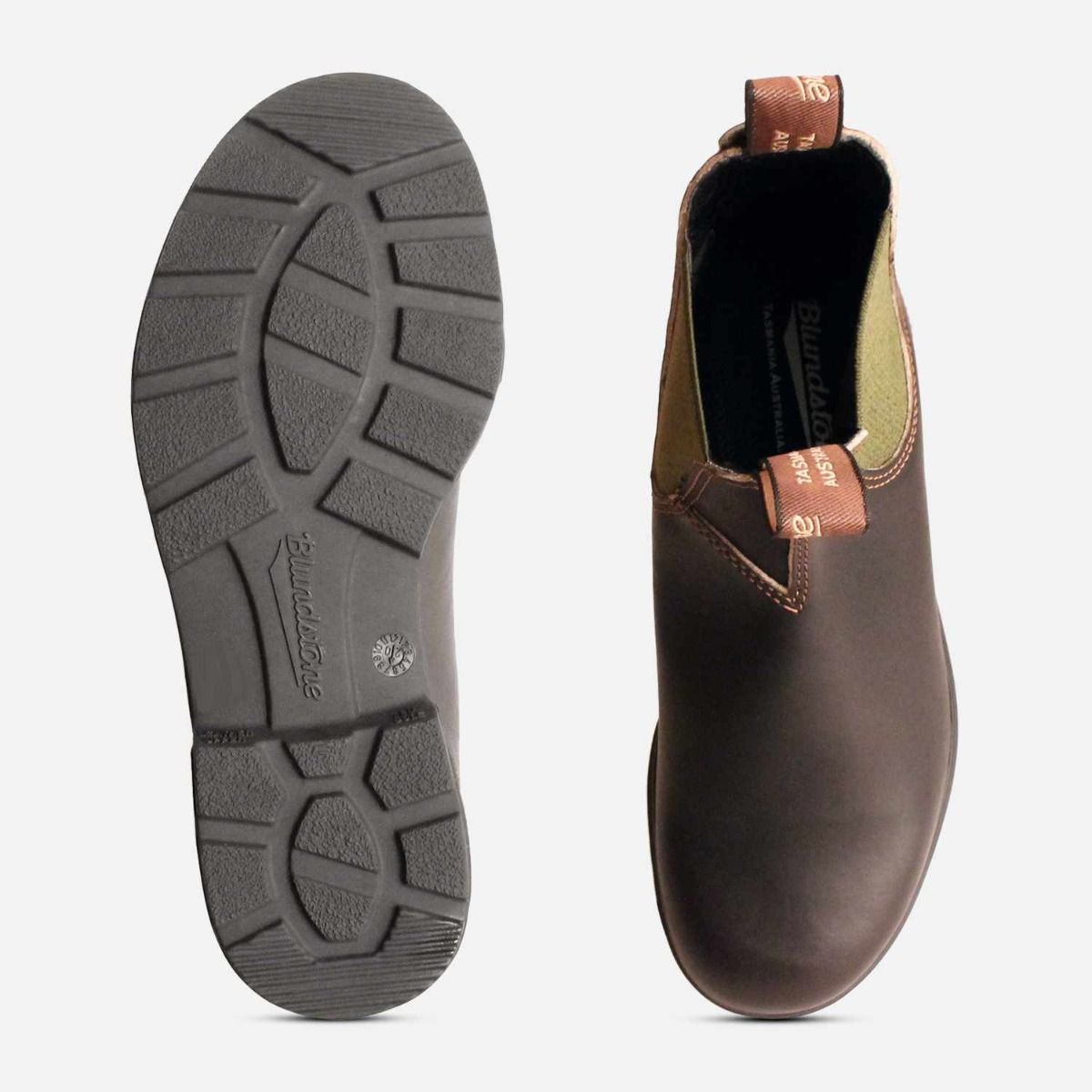 Ladies Blundstone 519 Chelsea Boots in Brown & Olive