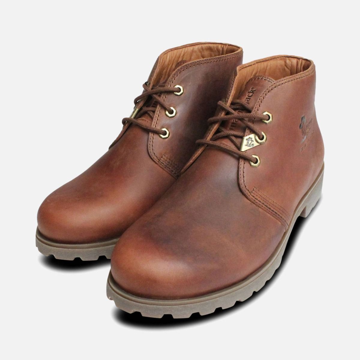 HAVANA JOEs Panama Jack men\'s brown leather ankle lace up boots size EU 41/US 8 Mr Panama Jack Bark Brown Havana Joe Boots main image 4