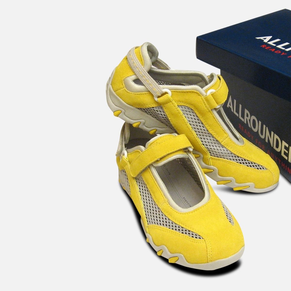 Niro in Yellow Suede by Mephisto Ladies Designer Sneaker Trainers