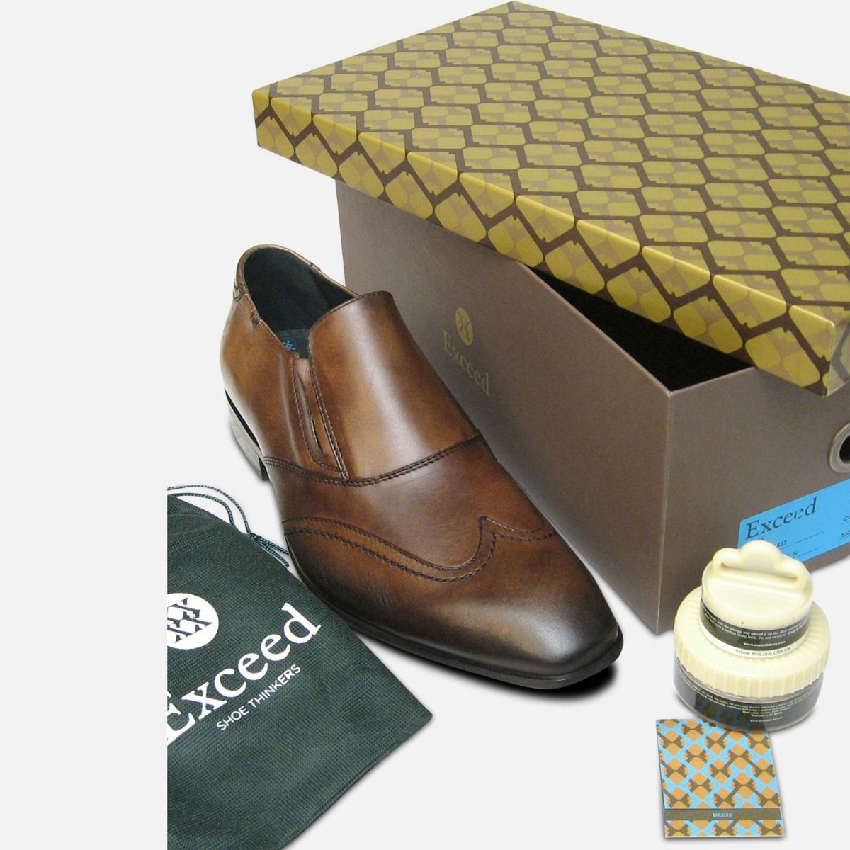 Matrix Loafers in Brown by Exceed Shoes