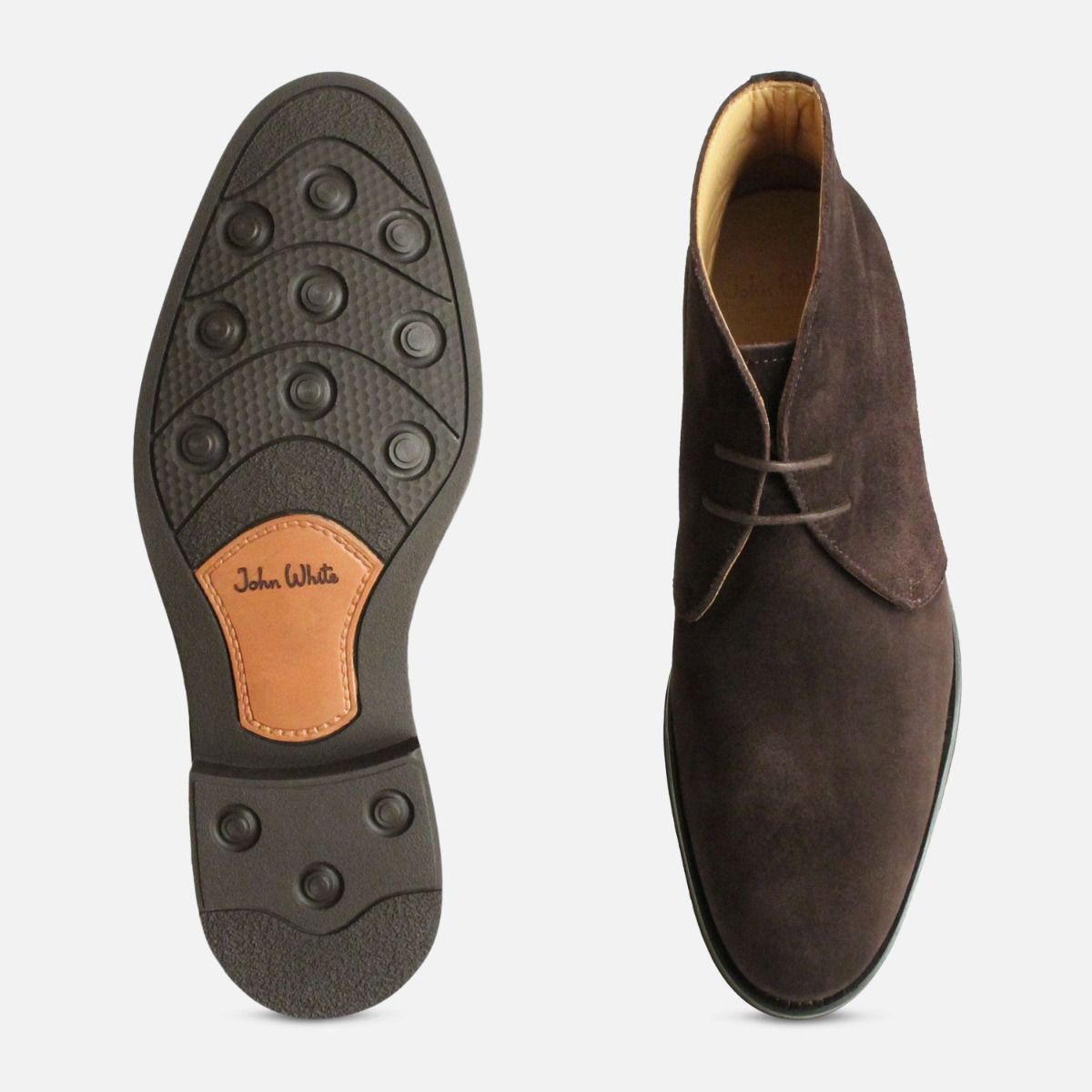 Dark Brown Suede Westbury 5 John White Mens Boots