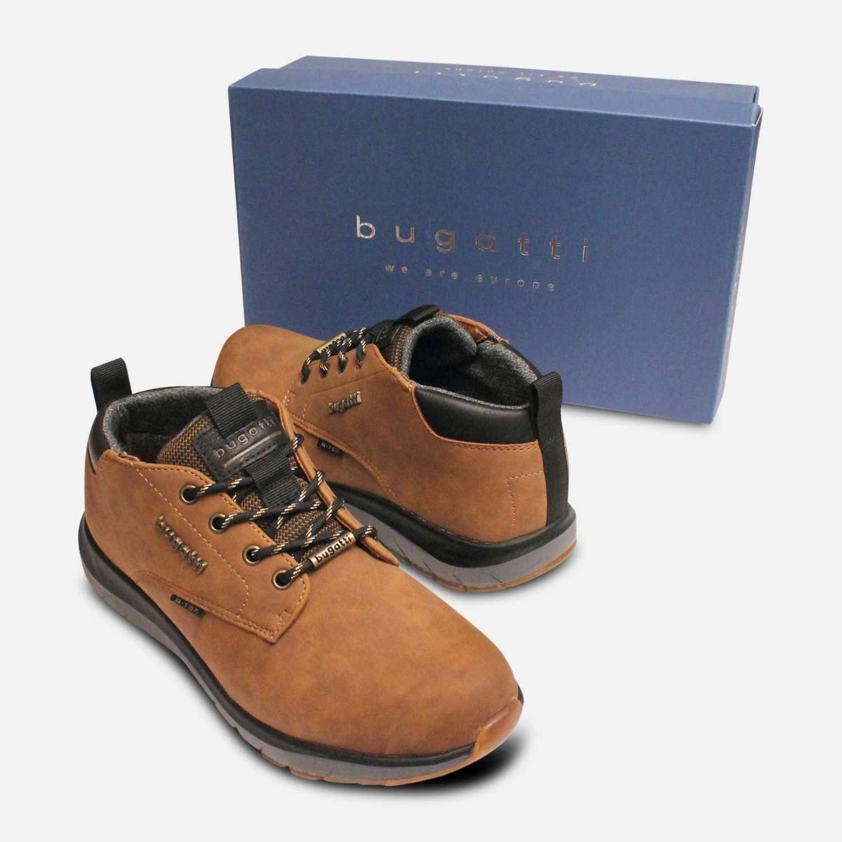 Bugatti Waterproof Walking Boots in Brown Leather